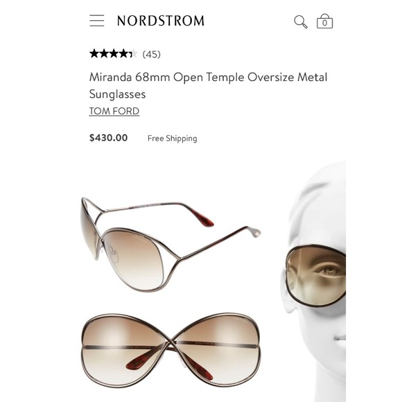 Tom Ford Sunglasses. Miranda, bronze. - Picture 6 of 6